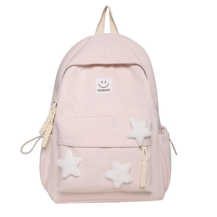 Adorable Star-Accent School Backpack Bowlift