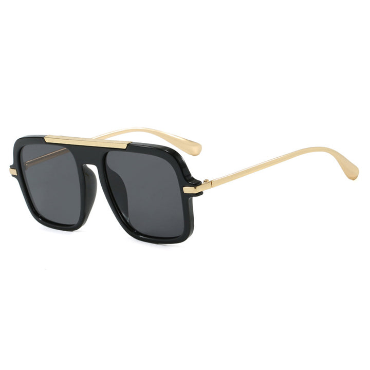 Women's square sunglasses with luxurious metal frame and sturdy lenses Bowlift