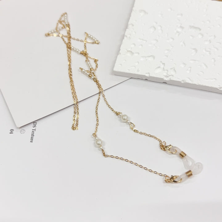 Elegant Pearl Chain Necklace Bowlift