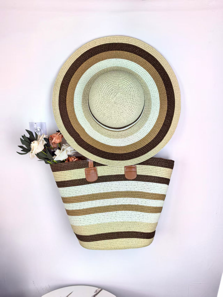 Summery beach bag and sun hat Bowlift