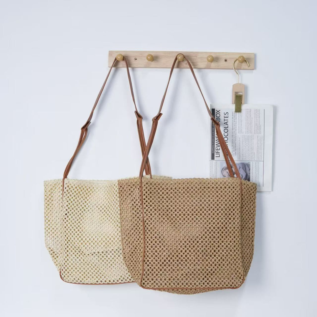 Natural raffia shoulder bag Bowlift