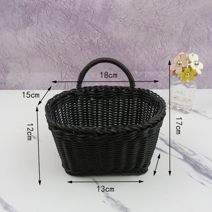 Woven Storage Basket with Handle Bowlift