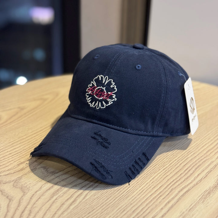 Unisex Embroidered Flower Design Baseball Cap Bowlift