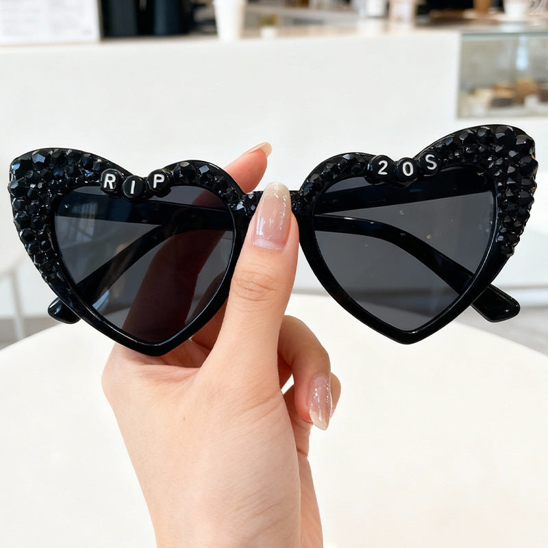 Statement Heart-Frame Sunglasses Bowlift