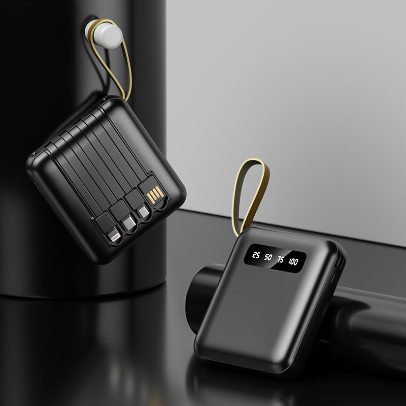 Multifunctional Power Bank with Integrated Cable System Bowlift