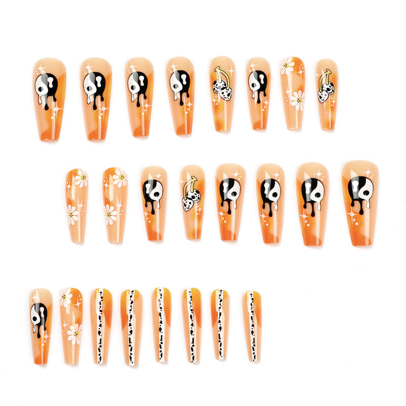 Artful acrylic nails with stylish patterns Bowlift