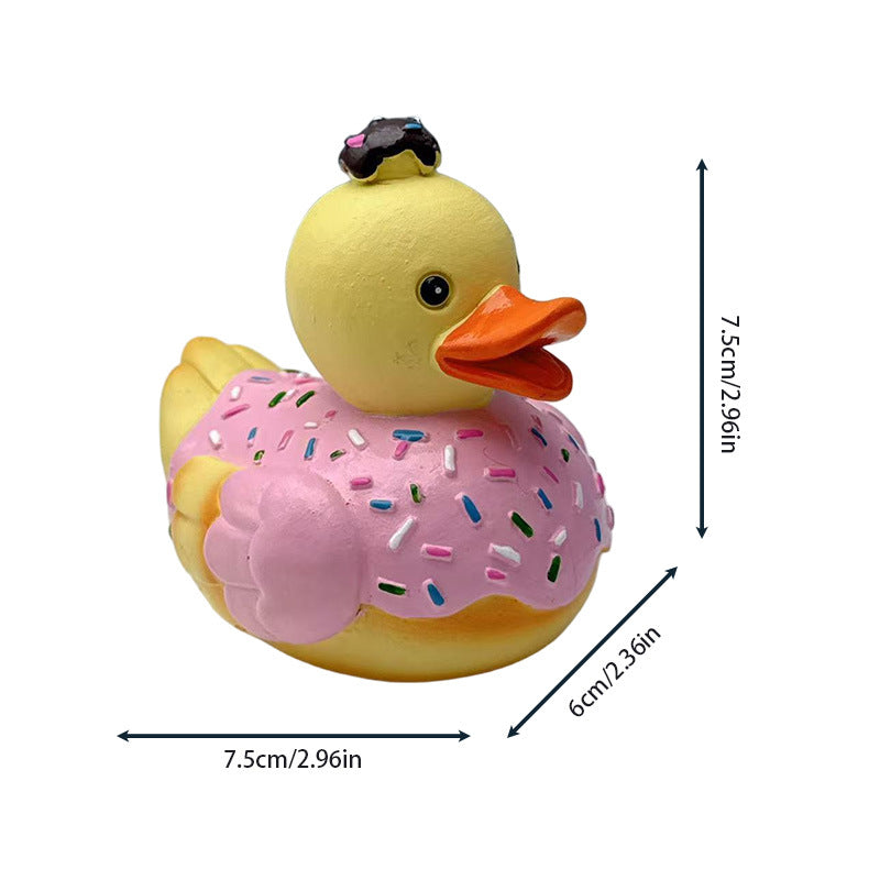 Decorative figure rubber duck with surprise element Bowlift