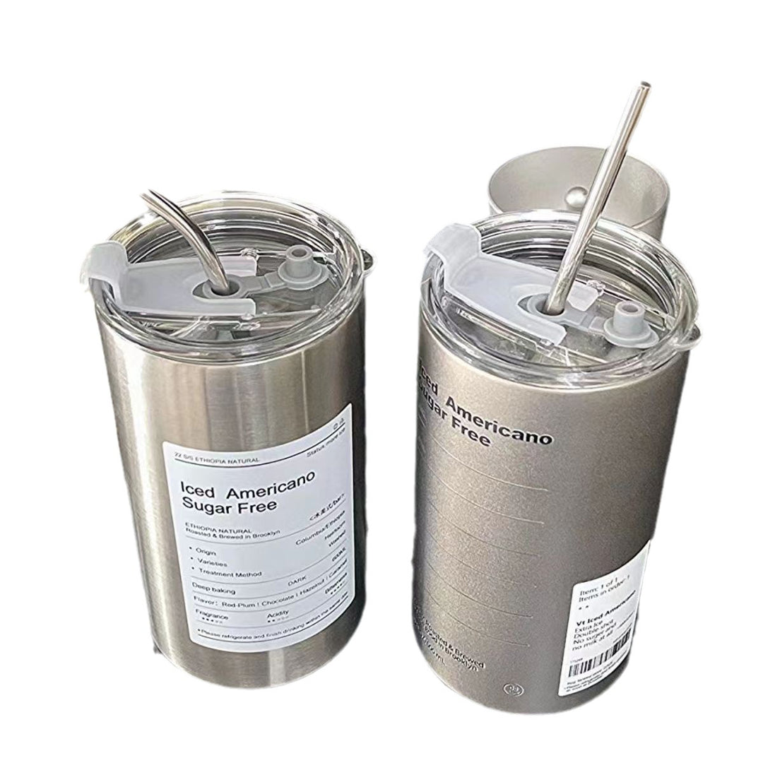 Women's Insulated Drinking Bottle with Creative Design and Integrated Straw Bowlift