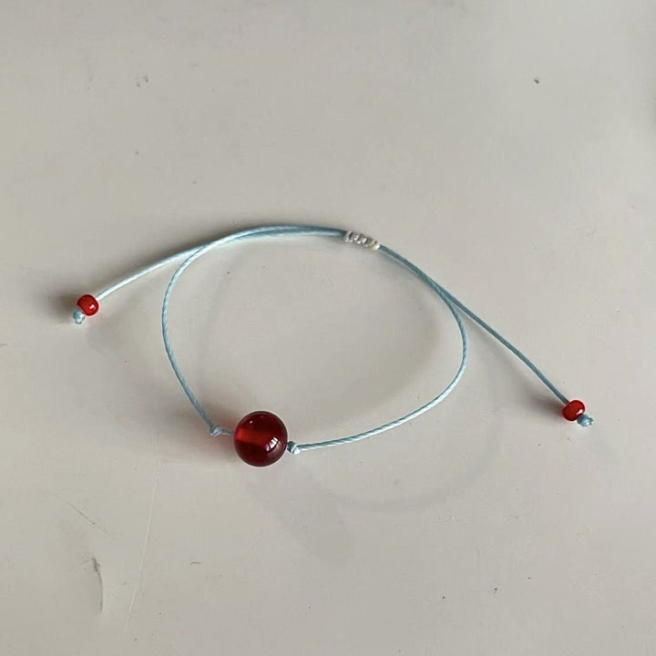 Adjustable Cord and Gemstone Bracelet Bowlift