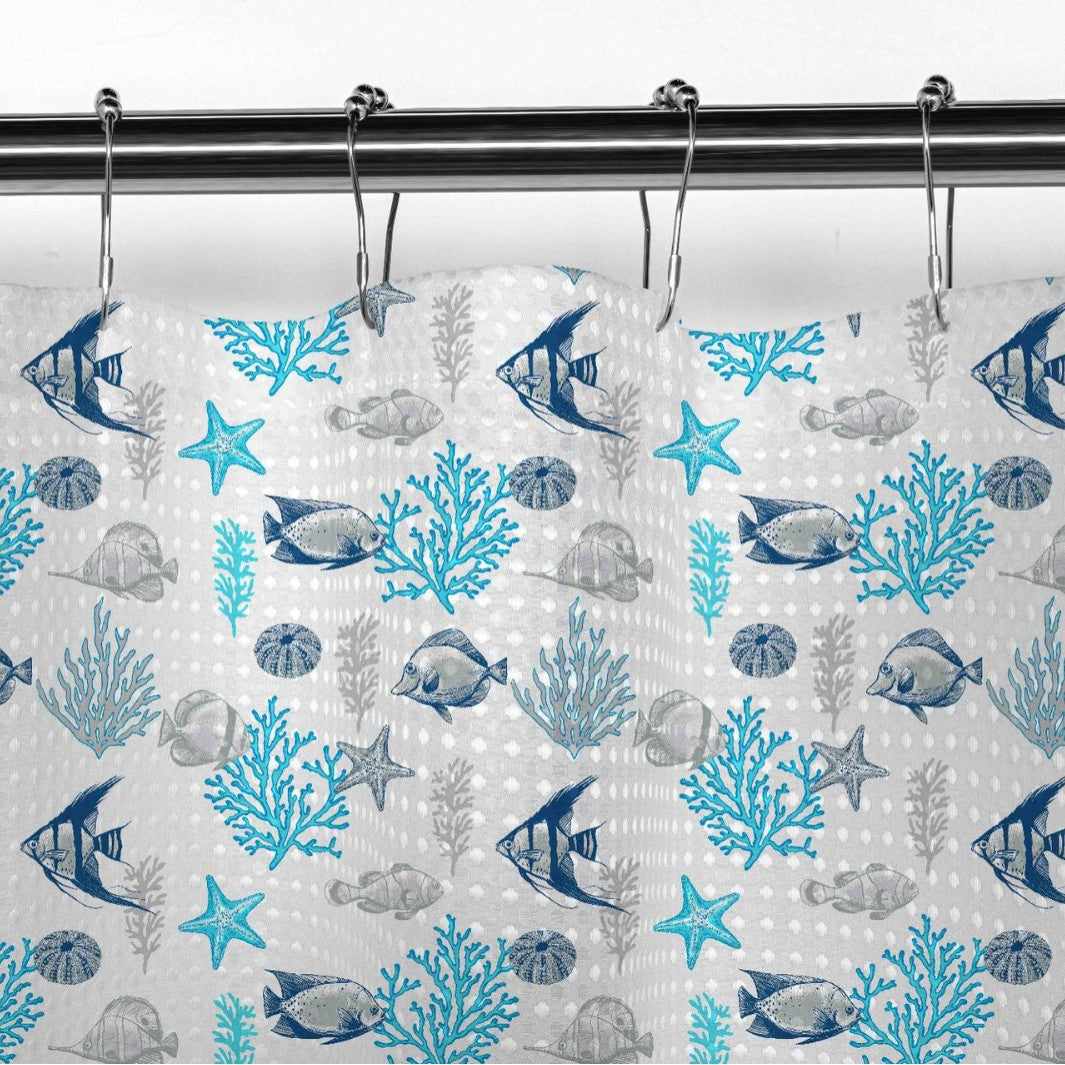 Floral Patterned Shower Curtain Bowlift