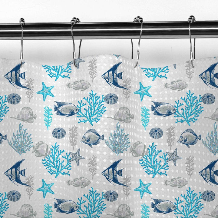 Floral Patterned Shower Curtain Bowlift