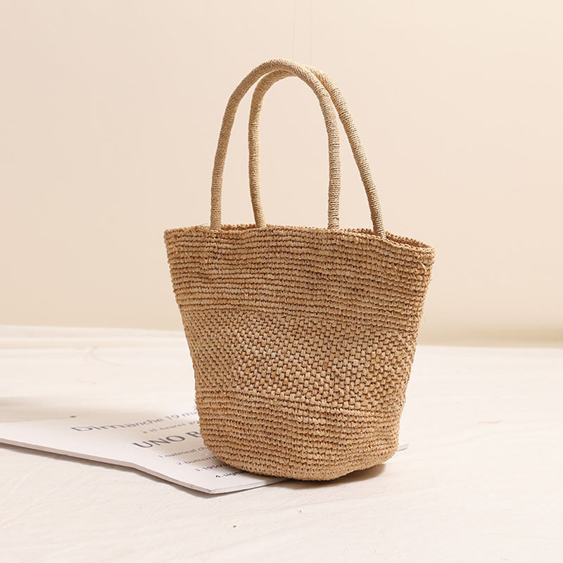 Handmade wicker tote bag with sturdy handles Bowlift
