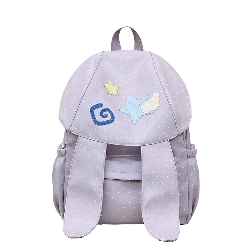 Cute Bunny Ears School Backpack Bowlift
