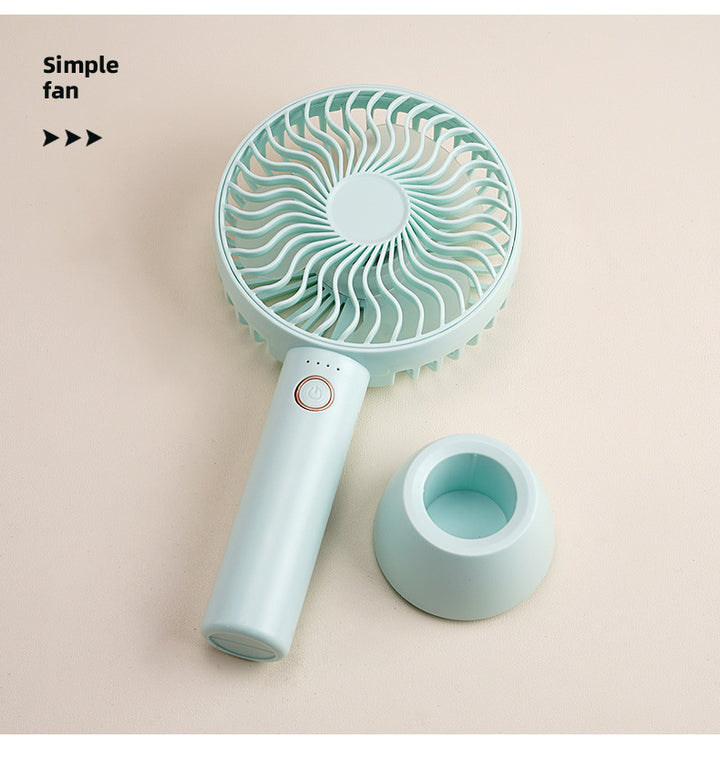 Ladies portable USB table fan with flexible tilt mechanism Bowlift