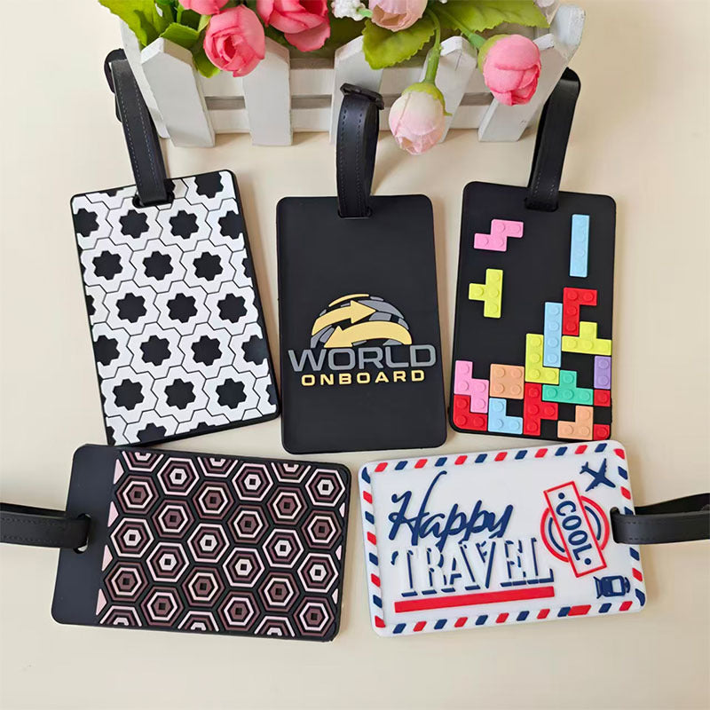Unisex Retro Puzzle-Themed Luggage Tag Bowlift