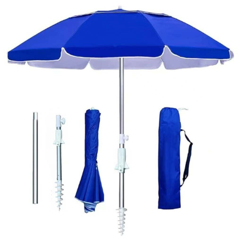 Ladies foldable sunshade with stable ground anchoring Bowlift