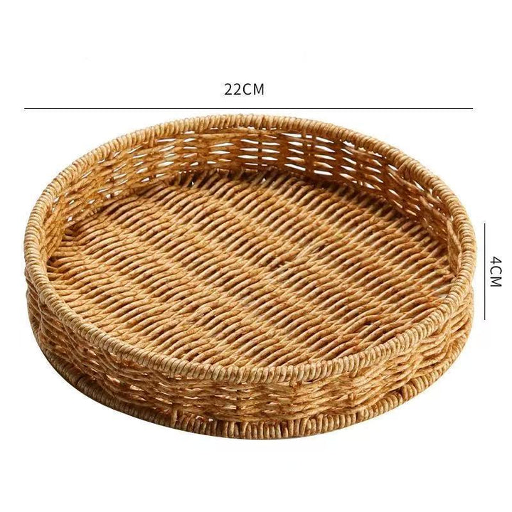 Round Woven Storage Tray Bowlift