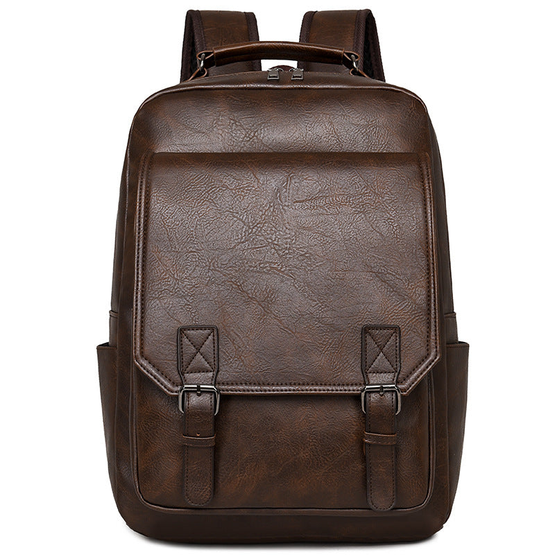 Vintage Leather Laptop Backpack