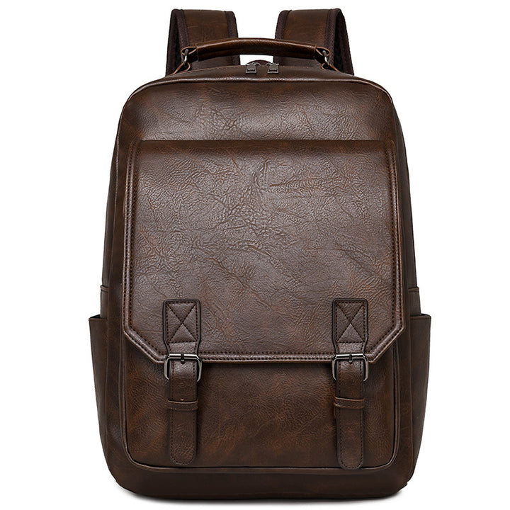 Vintage Leather Laptop Backpack