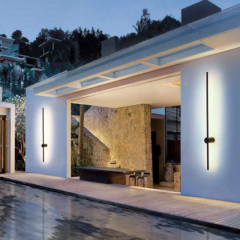 BowLift | LED Outdoor Wall Light Fixture - Waterproof Luminous Line Design for Patios, Gardens & Walkways