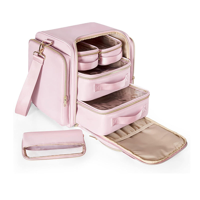 Cosmetic bag with multiple compartments Bowlift