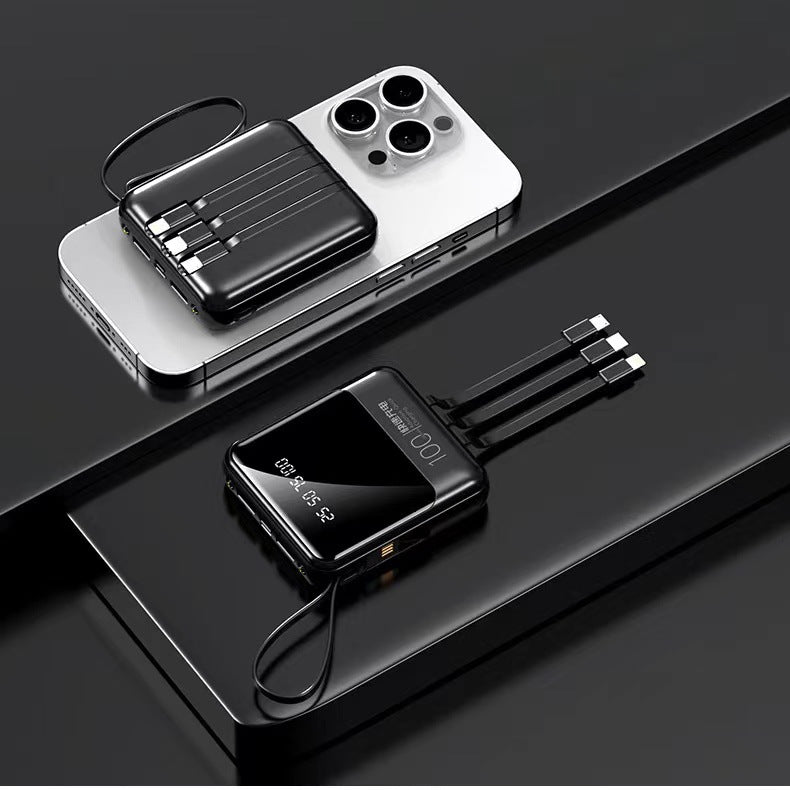 Power bank with multifunctional charging cable Bowlift