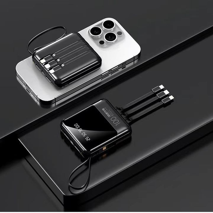 Power bank with multifunctional charging cable Bowlift