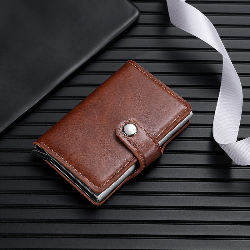 RFID-Blocking Leather Cardholder Bowlift