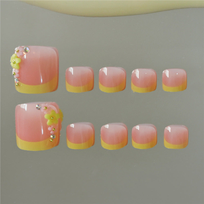 Decorative Press-On Toe Nails Bowlift