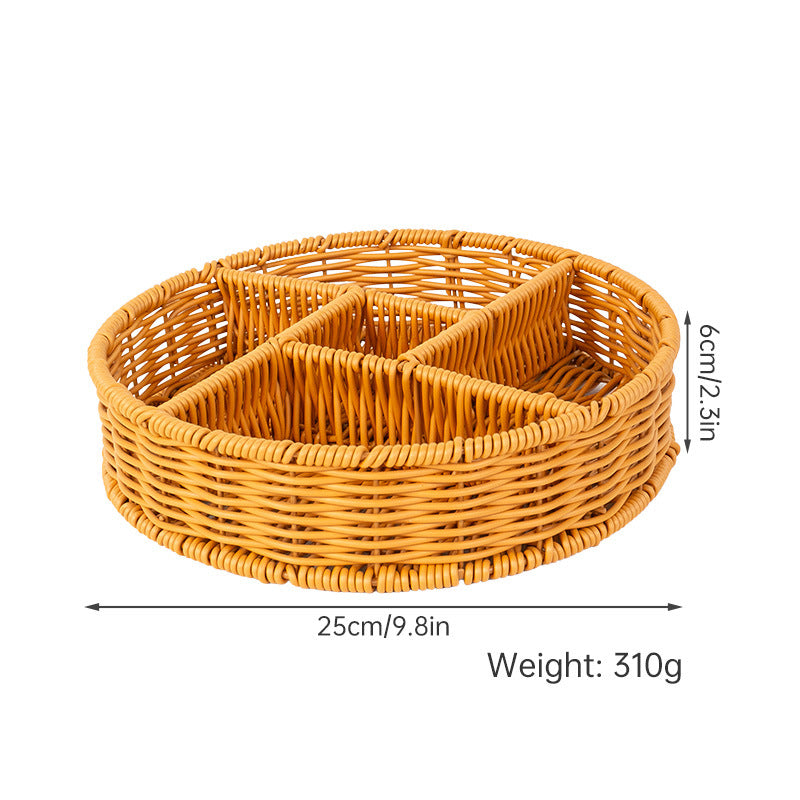 Round Woven Storage Organizer Bowlift