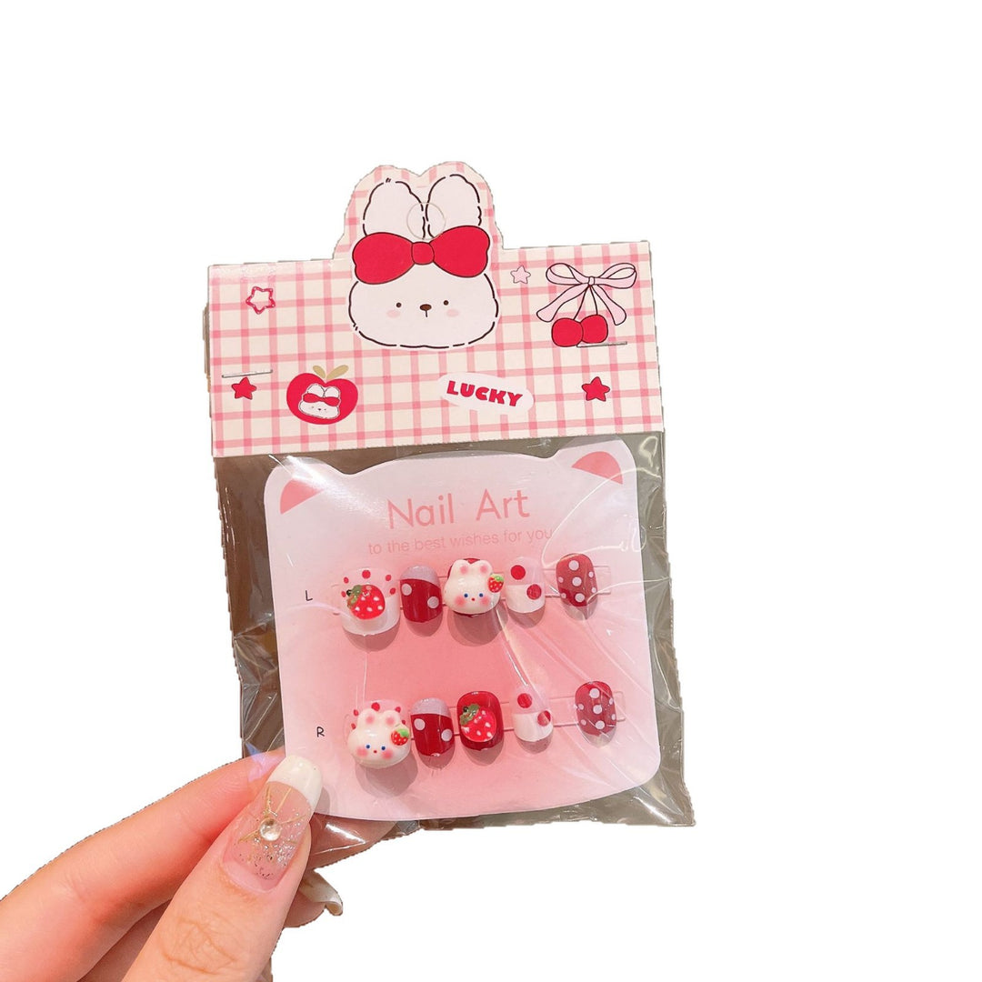 Artificial nails with sweet character design Bowlift