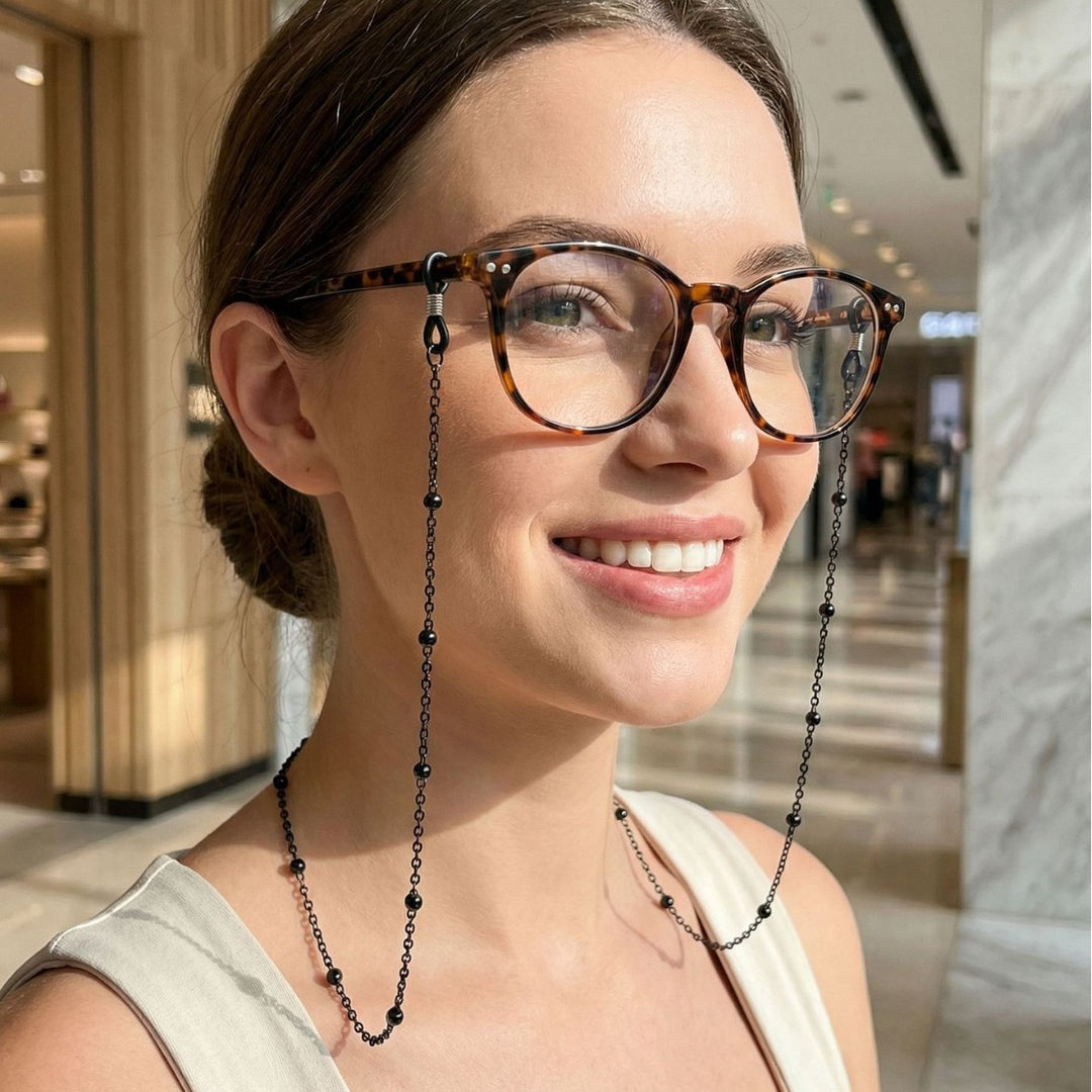 Premium Gold Beaded Eyewear Chain Bowlift
