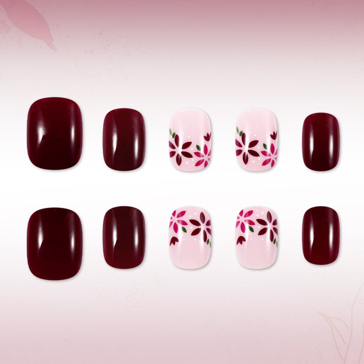 Floral Design Gel Nail Art Set Bowlift 1787542981