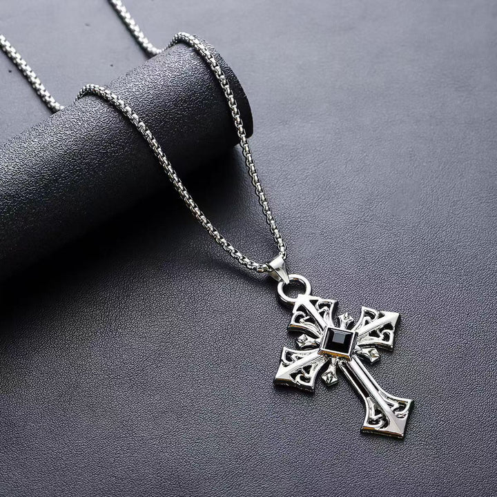 Gothic Cross Pendant Necklace Bowlift