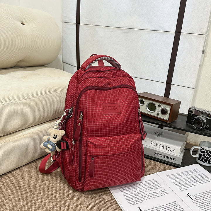 Versatile Checkered Backpack