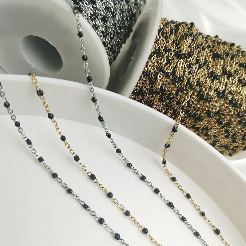 Delicate Beaded Chain Necklace Bowlift