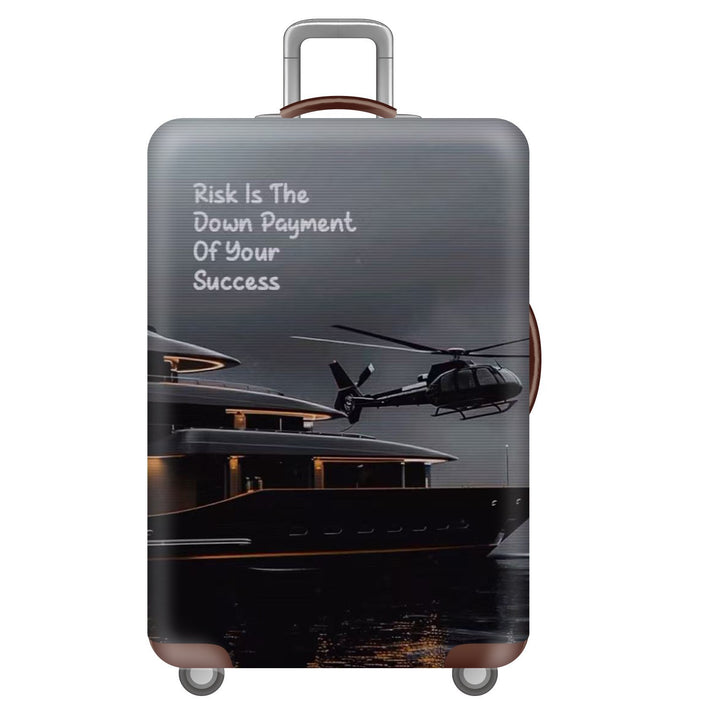 Unisex nano elastic suitcase cover with starry sky city motif, stretch protective cover for trolley luggage Bowlift
