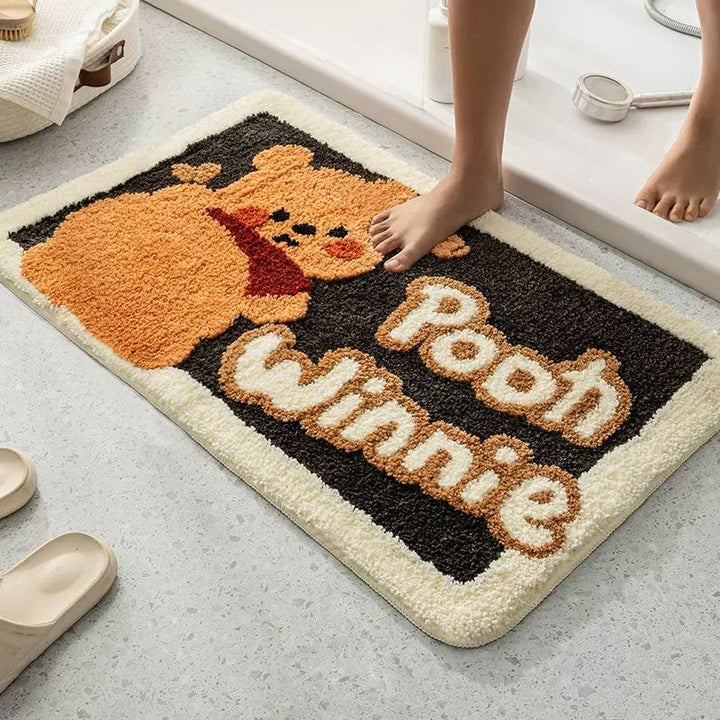 Cute Cartoon Dog Bath Mat Bowlift