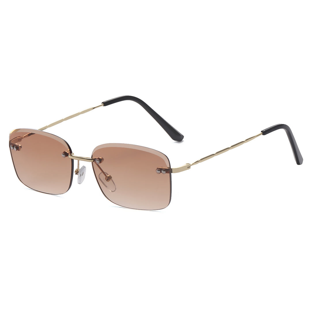 Women's square sunglasses with polarized lenses and elegant metal frame Bowlift