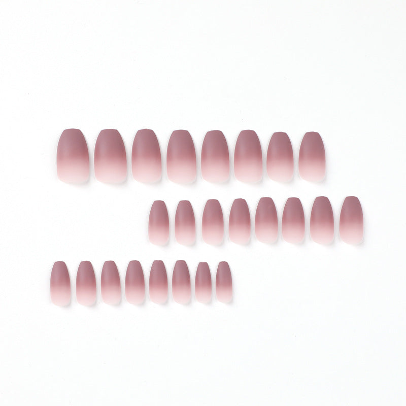 Artistic nail extensions with matte ombre effect Bowlift