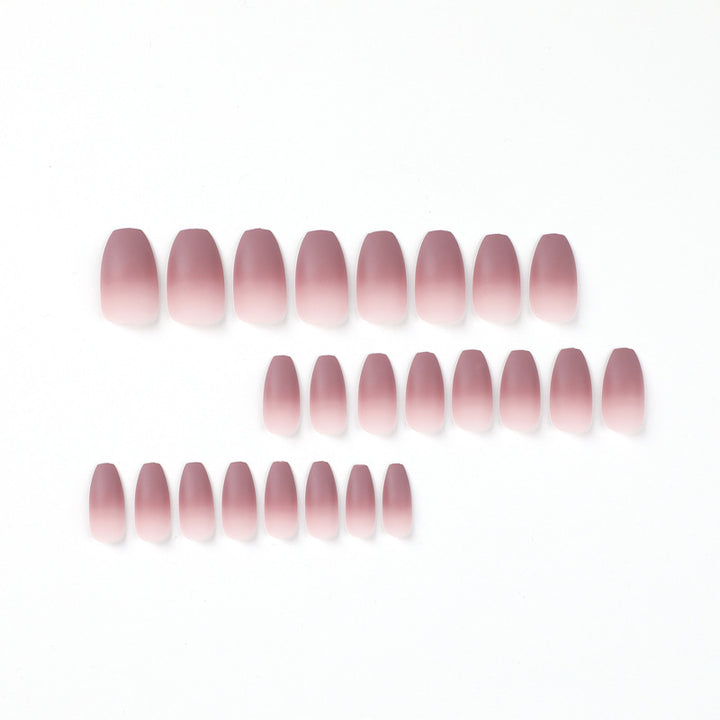 Artistic nail extensions with matte ombre effect Bowlift