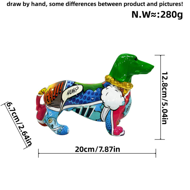 Creative decoration figure of a dachshund Bowlift