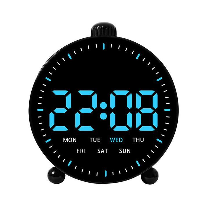 Digital desk clock with LED display and date Bowlift