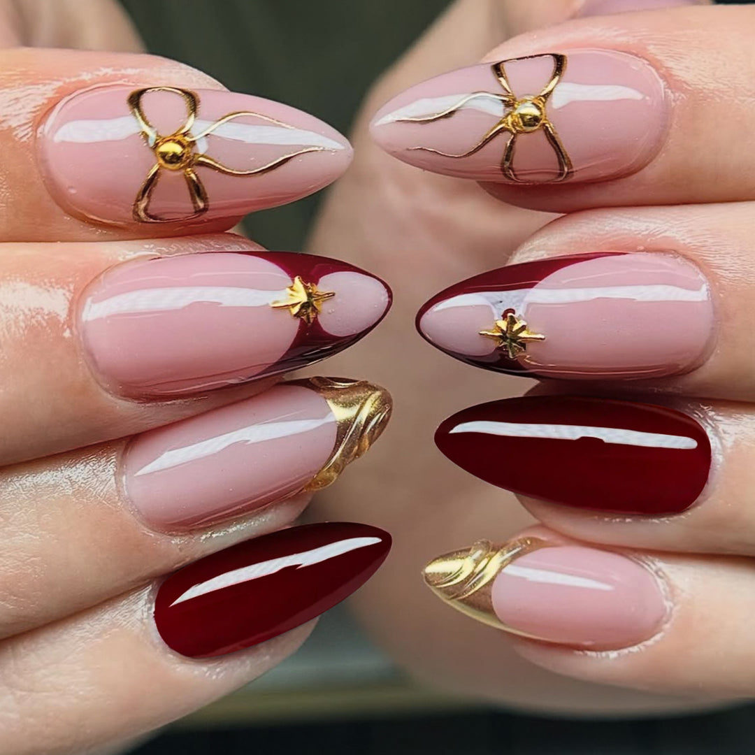 Premium Artistic Gel Nail Extensions Bowlift