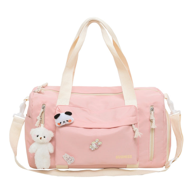 Sporty Travel Bag with Playful Designs Bowlift