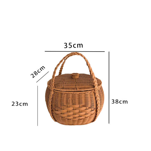 Handcrafted Woven Storage Basket Bowlift