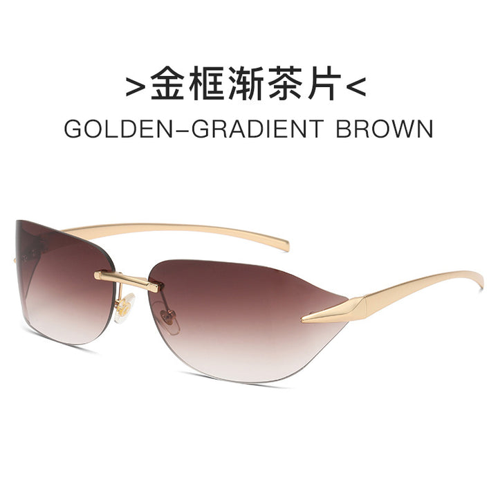 Women futuristic sunglasses with elegant minimalist design Bowlift