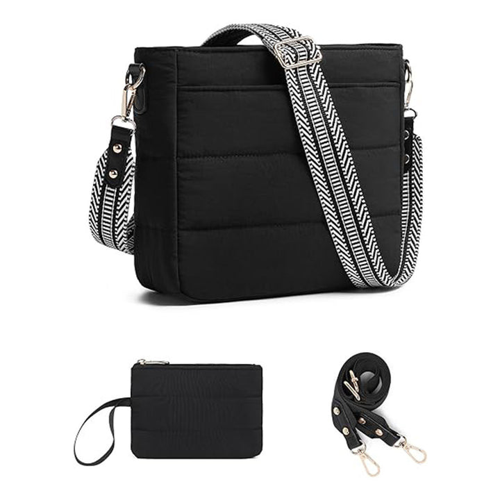 Fashionable shoulder bag with removable card case Bowlift