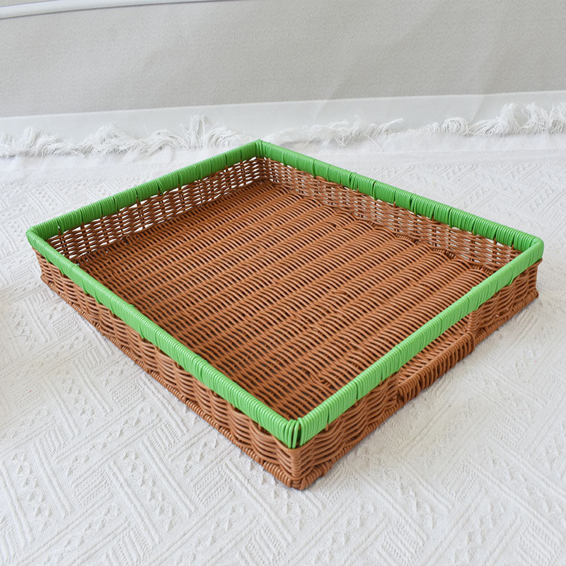Multi-Functional Woven Serving Tray Bowlift