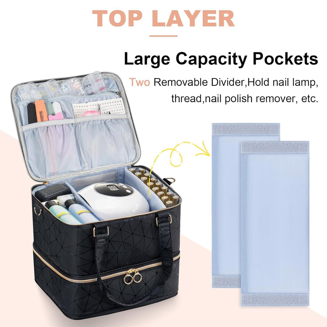 Cosmetic storage bag with multiple compartments Bowlift